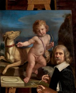 Self-Portrait (detail) by Giovanni Francesco Barbieri